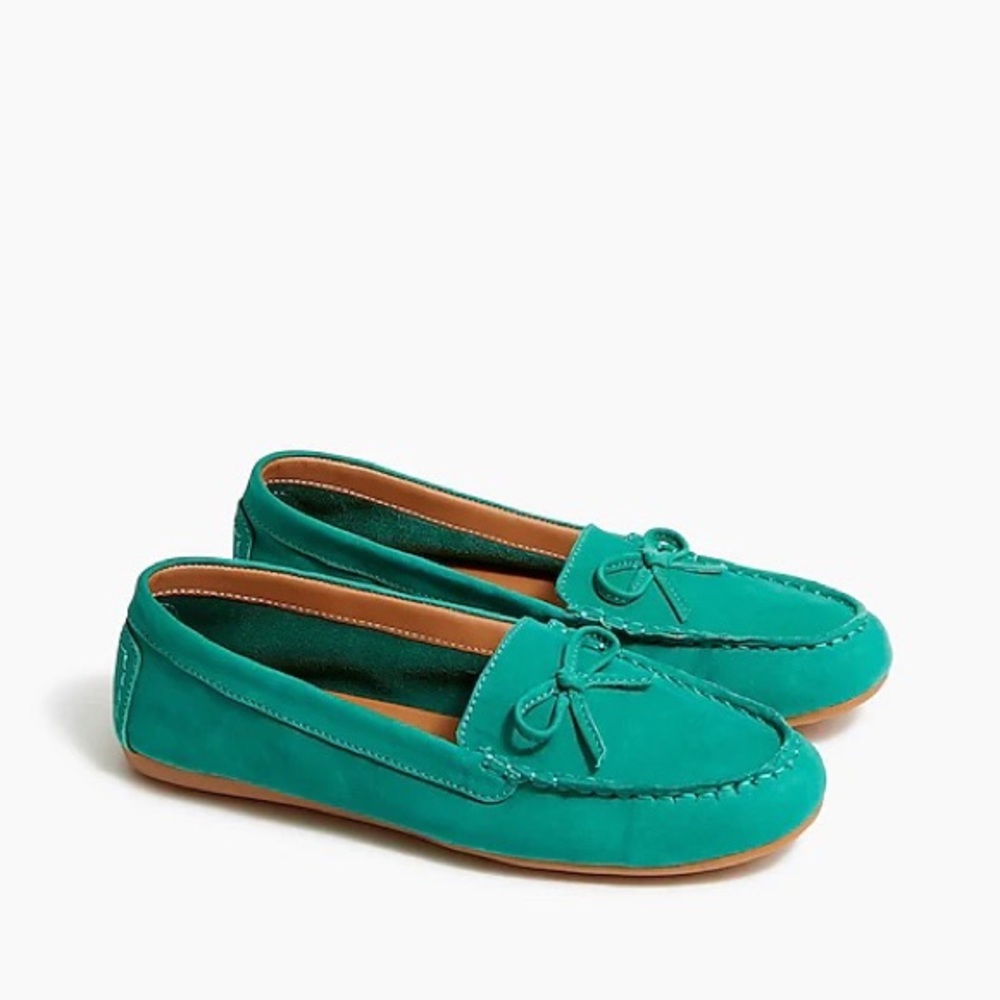 J. Crew Factory Nubuck driving moccasins Item BB466